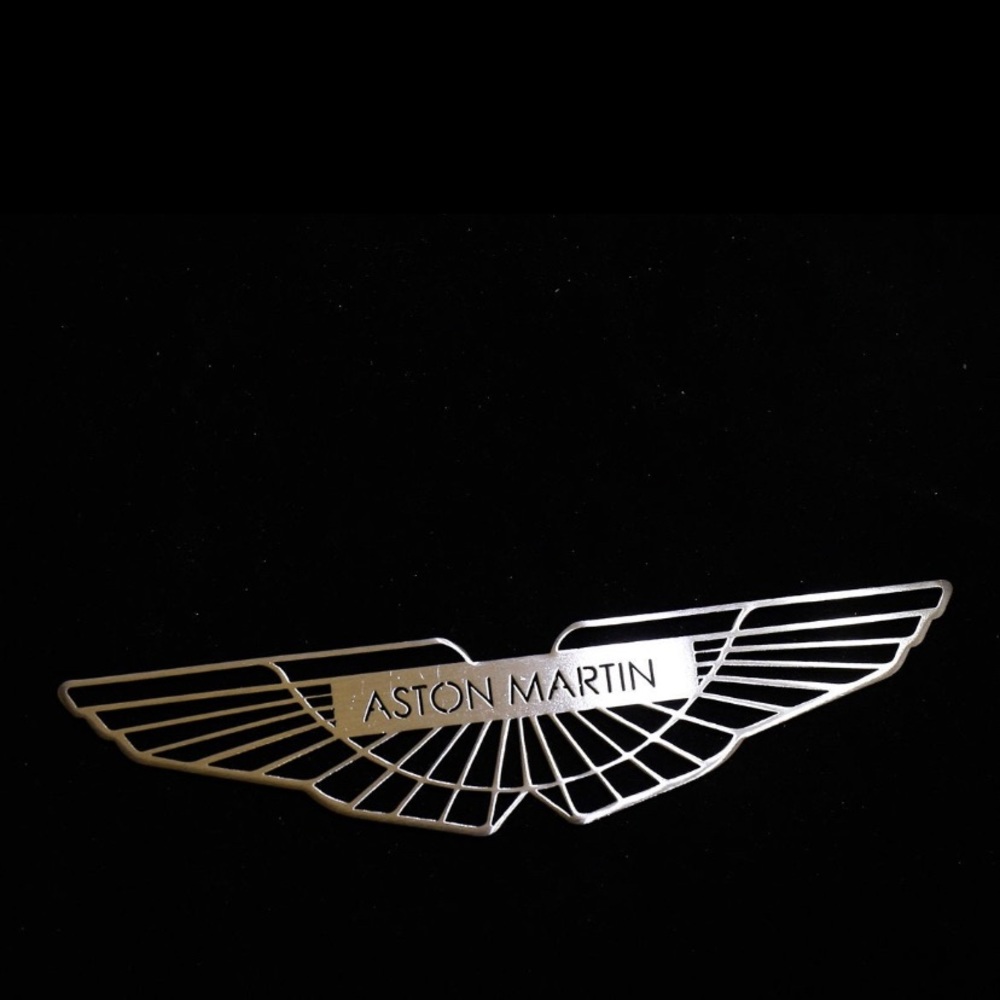 Hand Designed Cut Metal Aston Martin Emblem